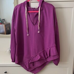 Lisa Robertson Women's Hoodie with Ruffle